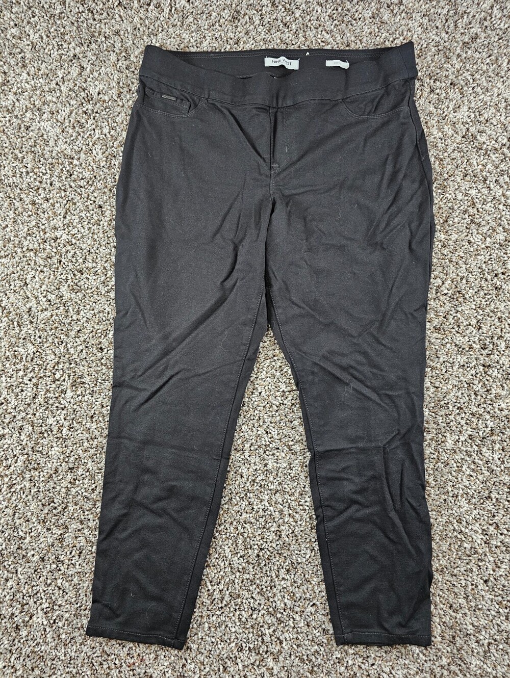 Nine West Jeans Womens Sz XL Skinny Leg Pull On Jeggings Black